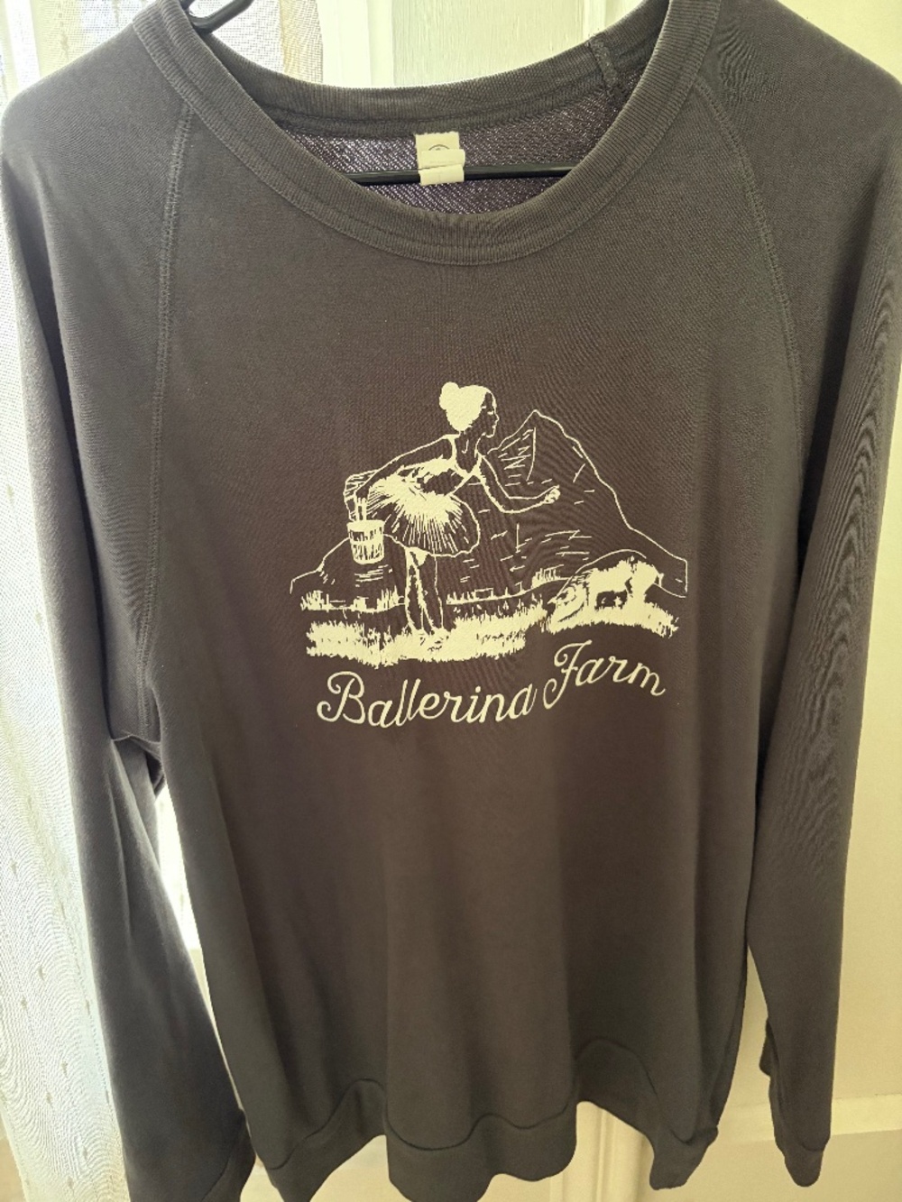 Ballerina Farm grey sweatshirt